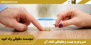 عسروحرج چیست وچگونگی اثبات آن